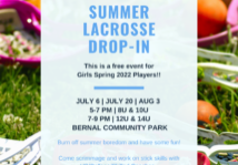 Summer 2022 Girls Lax Free Drop In